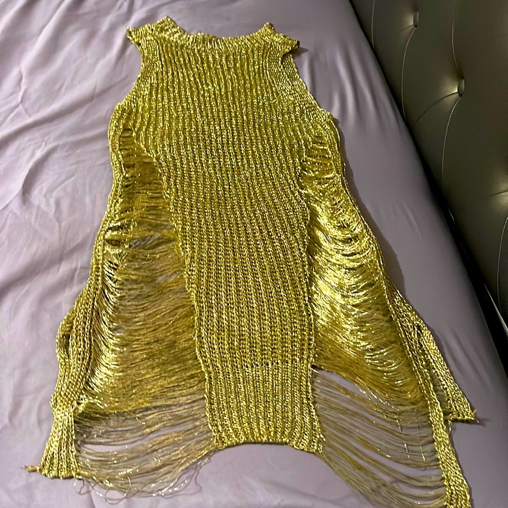 Gold blouse